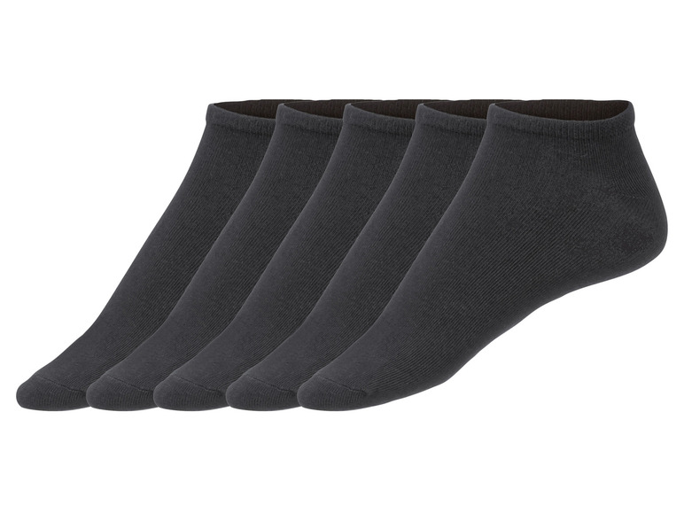 LIVERGY Pánske ponožky, 5 párov (43/46, čierna)