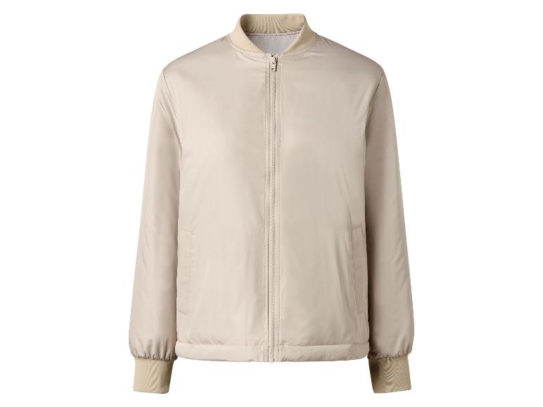 Béžová bomber bunda na zips.