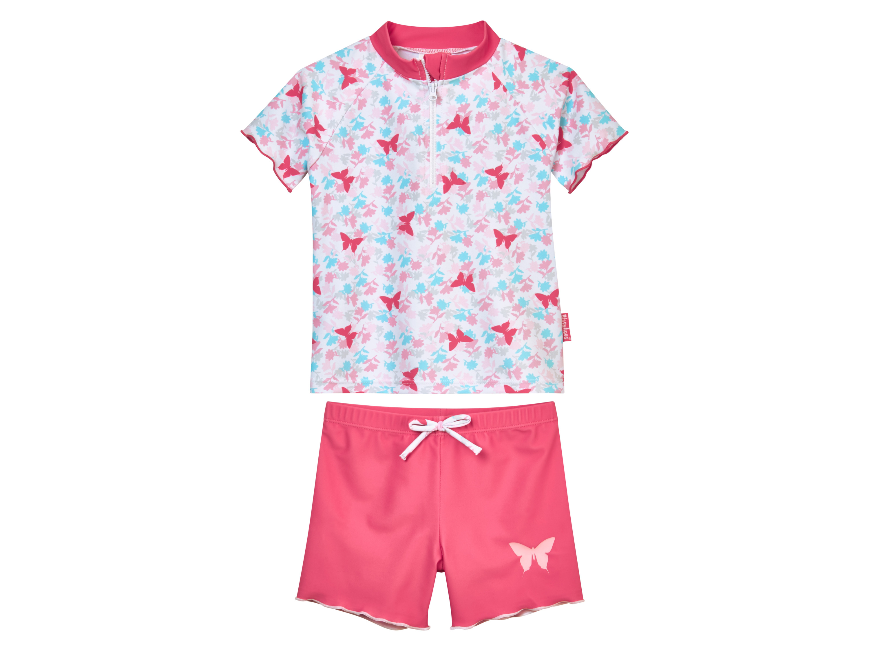 E-shop Playshoes Dievčenská súprava na kúpanie s UV ochranou, 2-dielna (motýľ, 74/80)