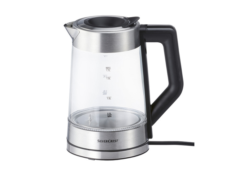 SILVERCREST® KITCHEN TOOLS Digitálna sklenená rýchlovarná kanvica SWGD 3000 A2