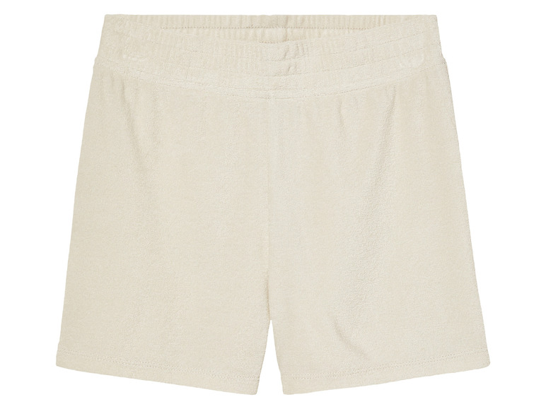 Béžové krátke nohavice z froté
