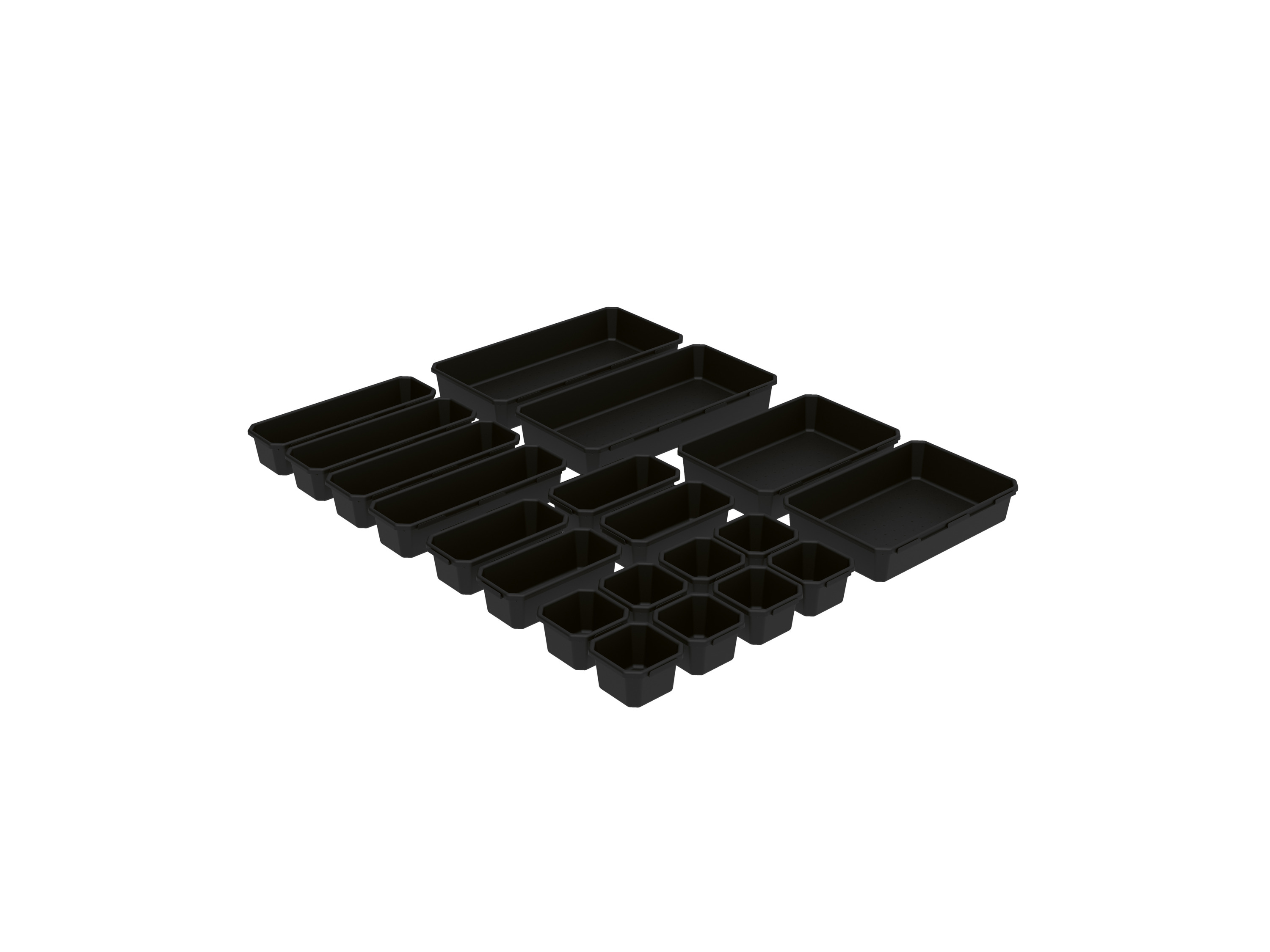 PARKSIDE® Súprava misiek na organizáciu (čierna)