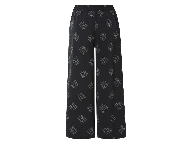 Esmara® Dámske nohavice „Wide Leg“ (vzor/čierna, 40)