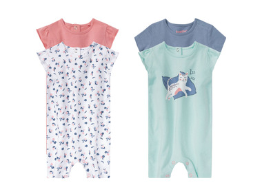 lupilu Dievčenské pyžamo pre bábätká BIO, 2 kusy