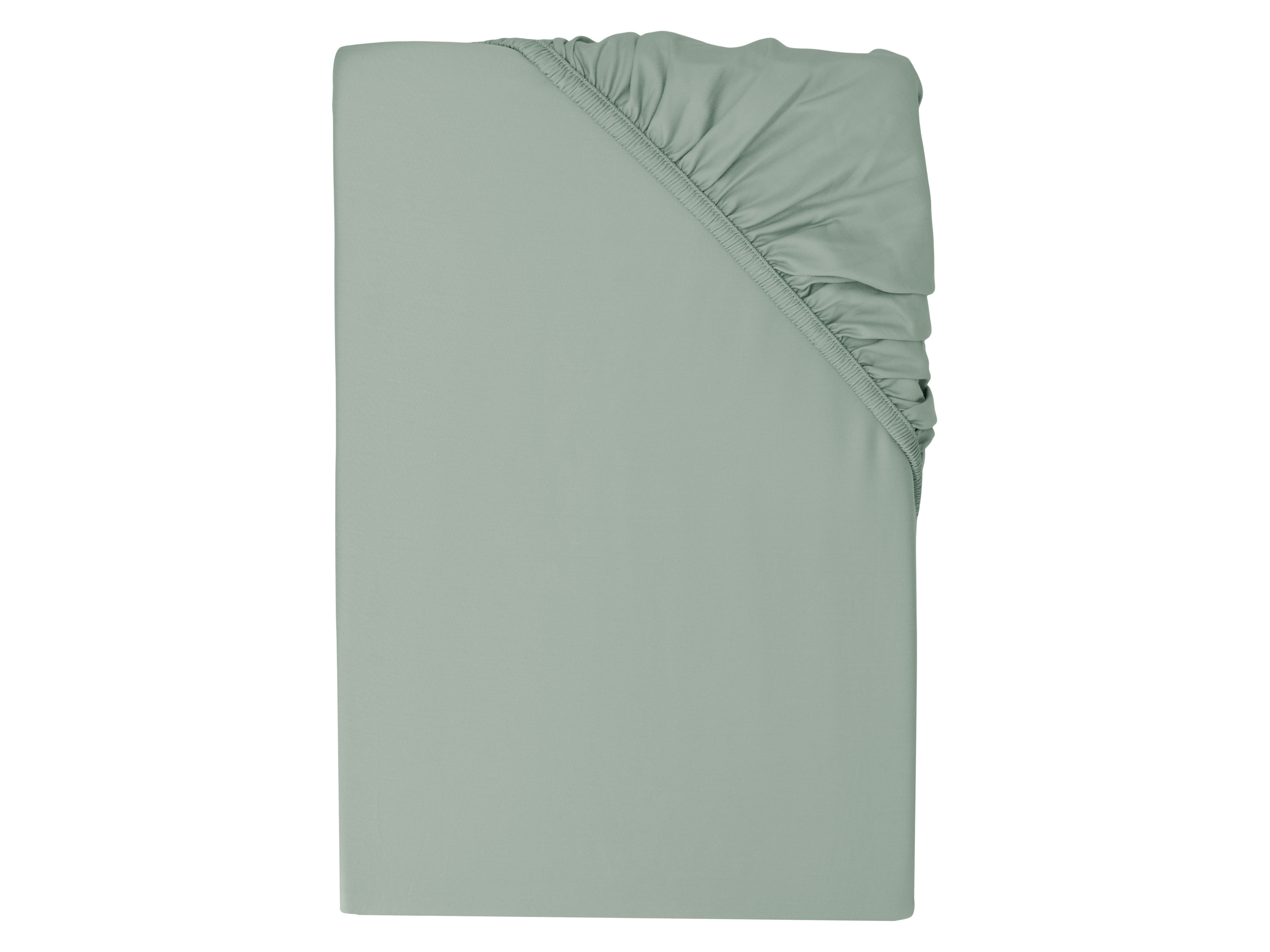 LIVARNO® Napínacia plachta z bambusovej viskózy Premium, 180-200 x 200 cm (zelená)