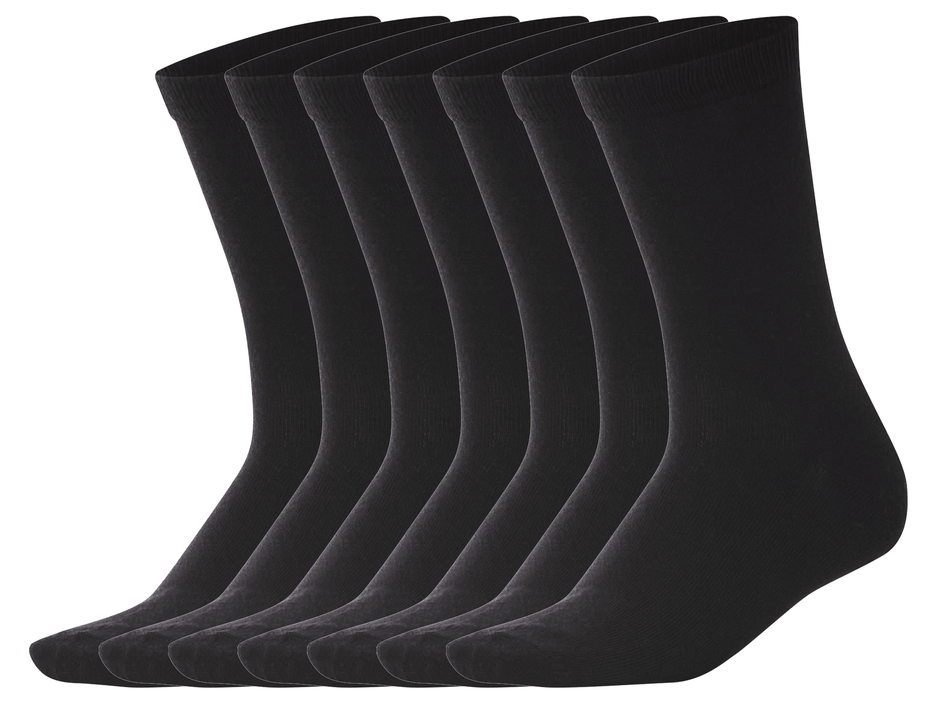esmara® Dámske ponožky, 7 párov (čierna, 39/42)