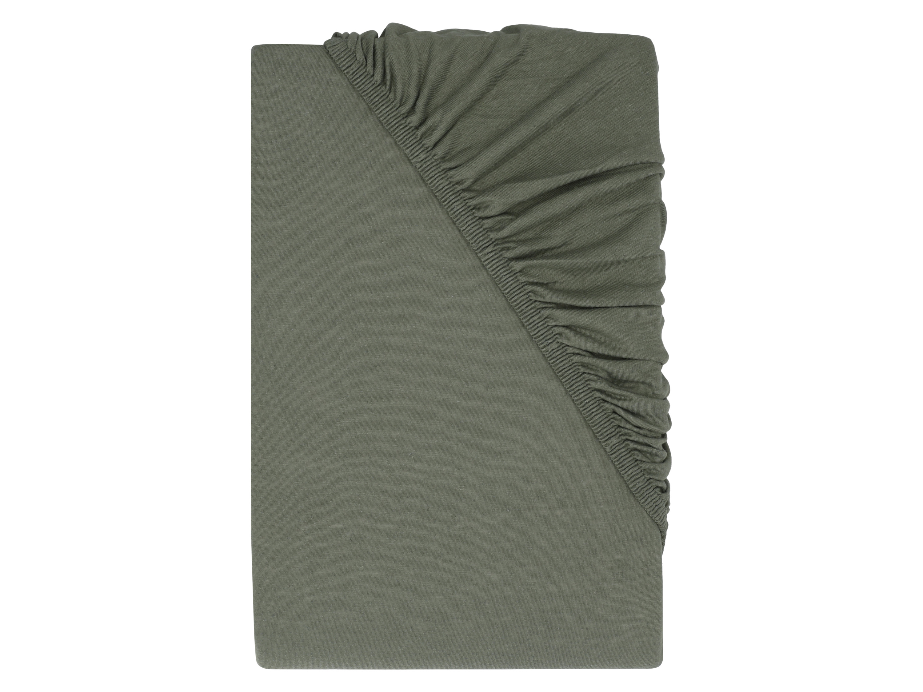 LIVARNO® Napínacia džersejová plachta, 180 – 200 x 200 cm (zelená)