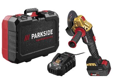 PARKSIDE PERFORMANCE® Aku uhlová brúska 20 V Limited Edition PPWSA 20-Li A1 - s akumulátorom a nabíjačkou