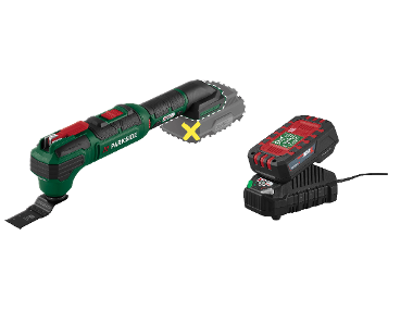 PARKSIDE® Aku multifunkčné náradie 20 V PAMFW 20 -Li C3 + Akumulátor 20 V/2 Ah PAP 202 A1 + Nabíjačka na akumulátor 20 V/2,4 A