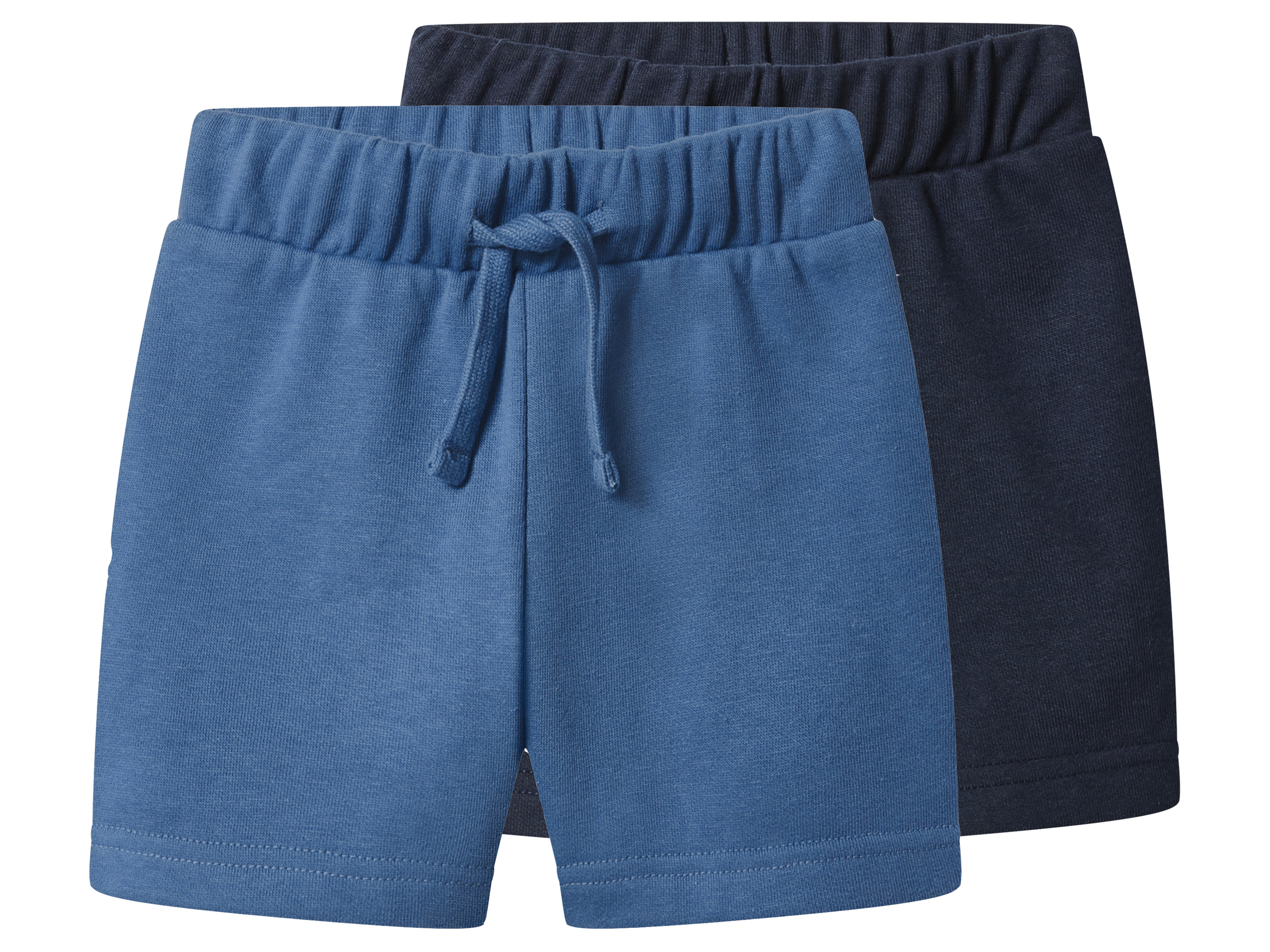 lupilu® Detské teplákové šortky, 2 kusy (modrá/navy modrá, 98/104)