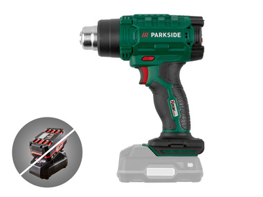 PARKSIDE® Aku teplovzdušná pištoľ PHLGA 20-Li C2 – bez akumulátora