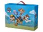 Paw Patrol krabica s kreslenými postavičkami, vrátane Chasea, Marshalla a Skye