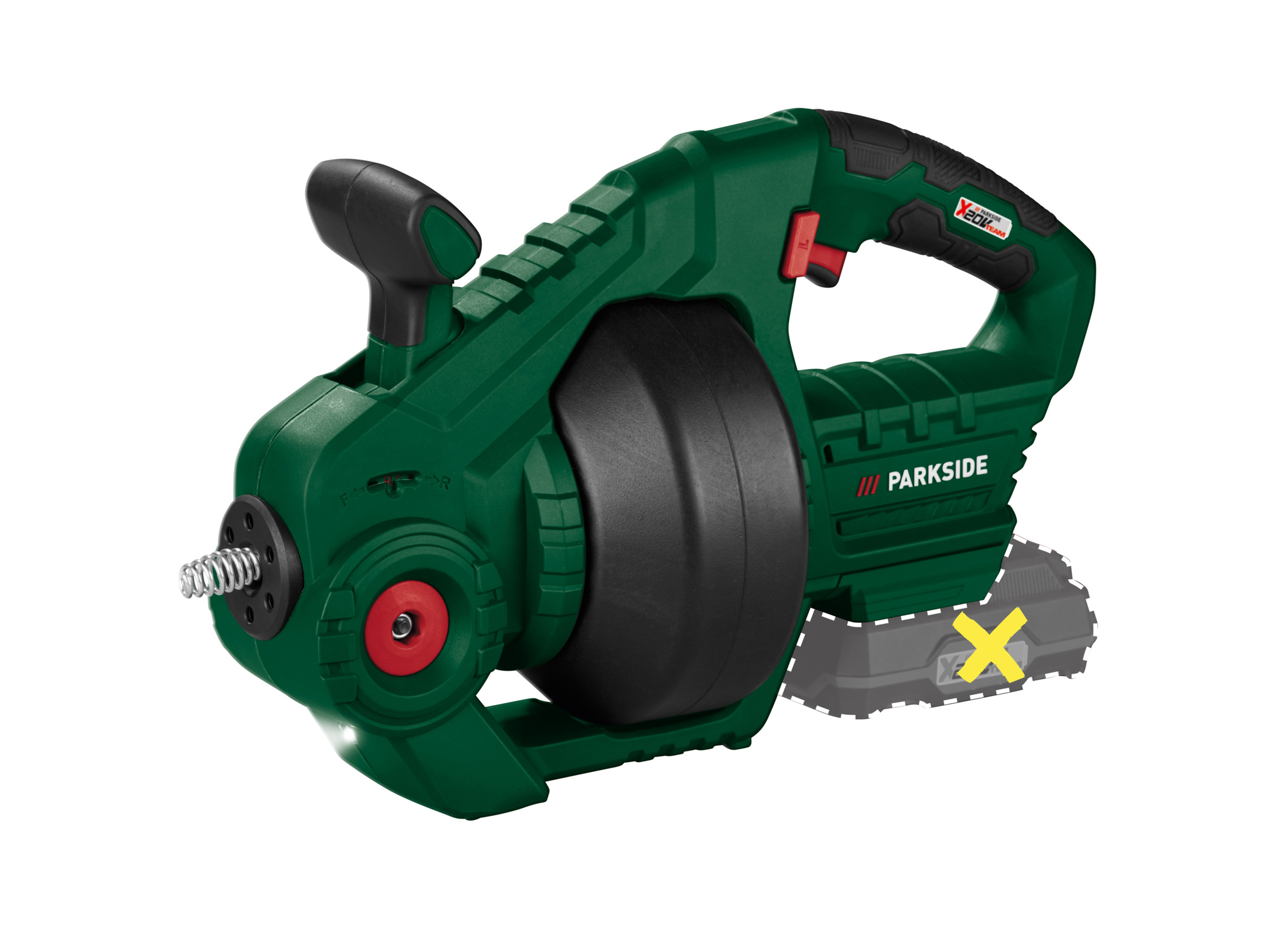 PARKSIDE® Aku čistič potrubia 20 V PARRW 20-Li A1 – bez akumulátora