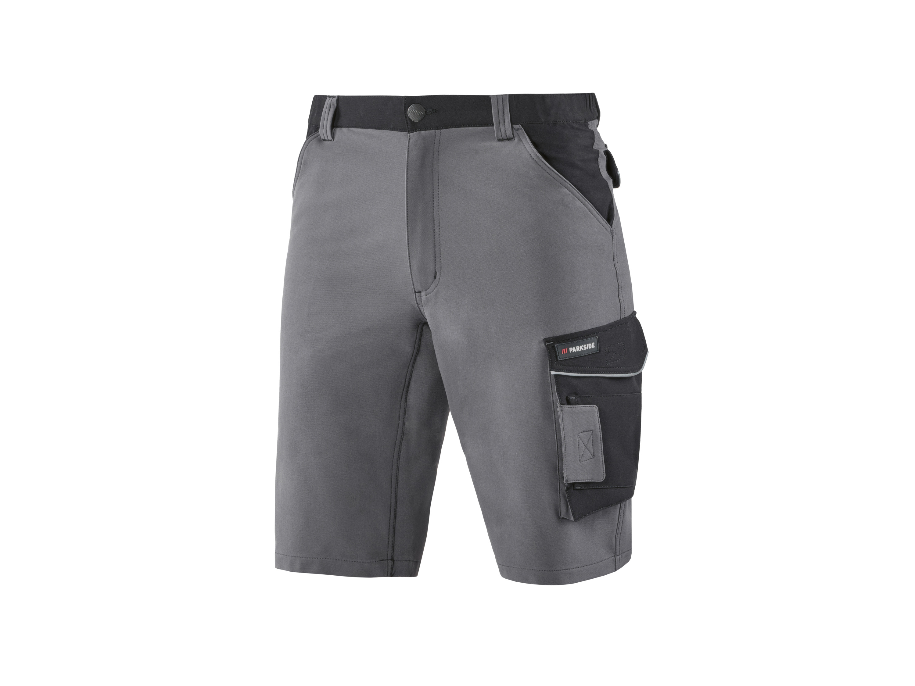 PARKSIDE® Pánske strečové pracovné šortky (sivá, S (44/46))