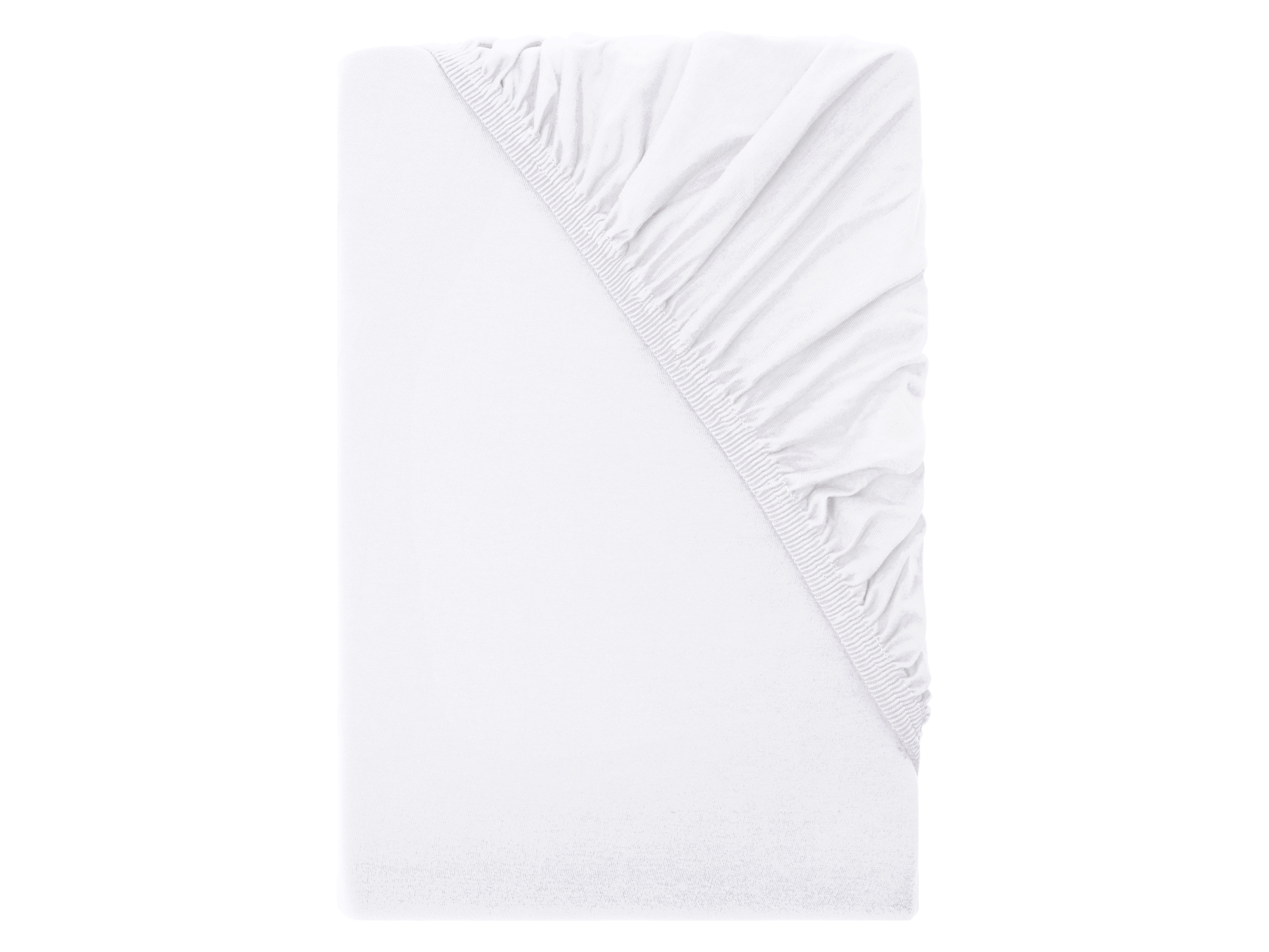 LIVARNO® Napínacia džersejová plachta na boxspringovú posteľ, 180 – 200 x 200 cm (biela)