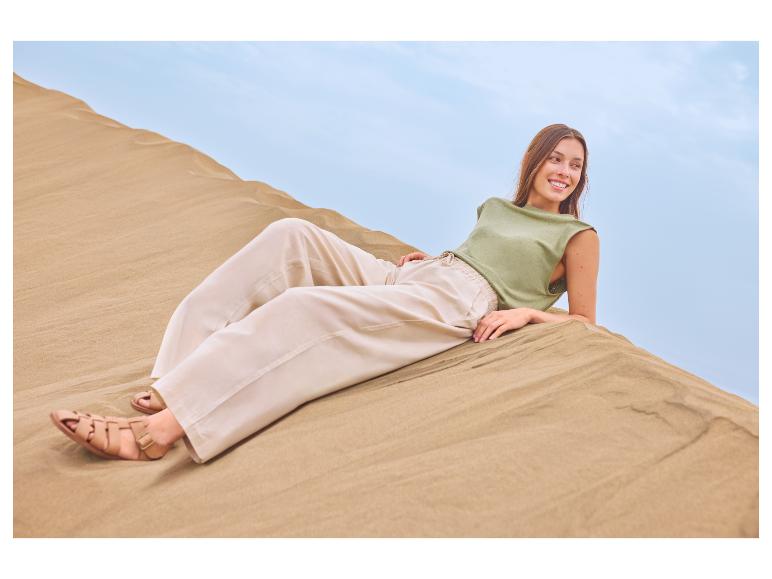 esmara® Dámske nohavice Wide Leg s ľanom Premium