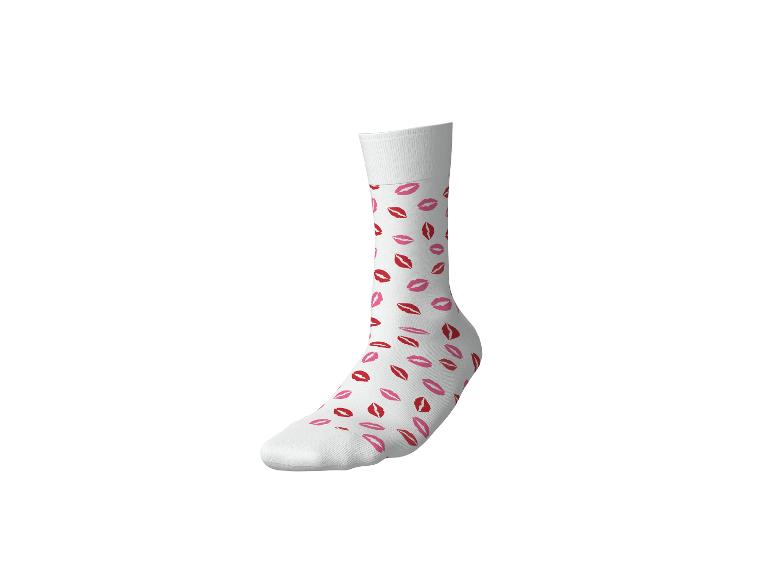 esmara® Dámske/pánske ponožky, 2 páry (pery/mašle, 35/38)
