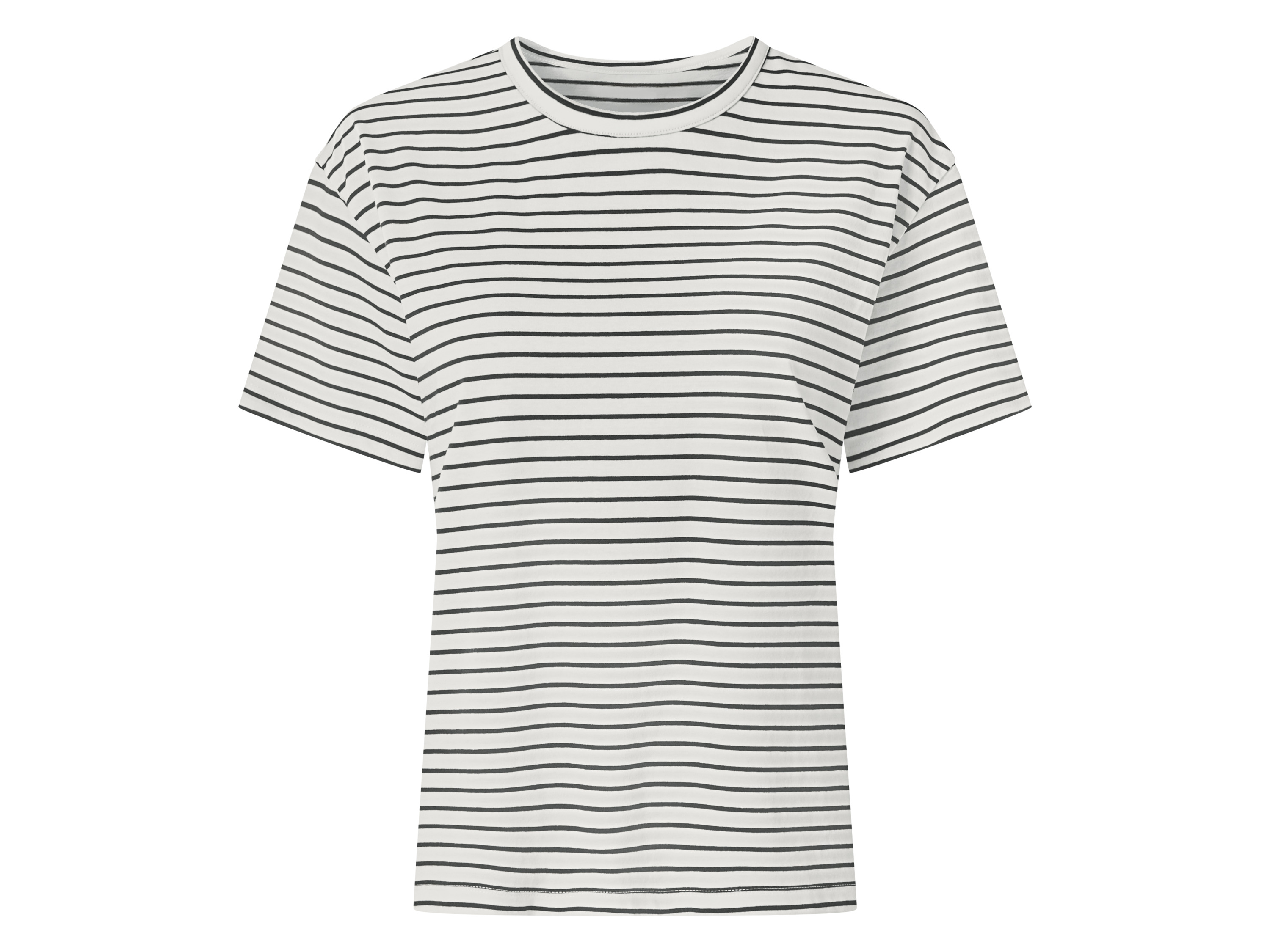 esmara® Dámske tričko (pruhy/biela, XS (32/34))