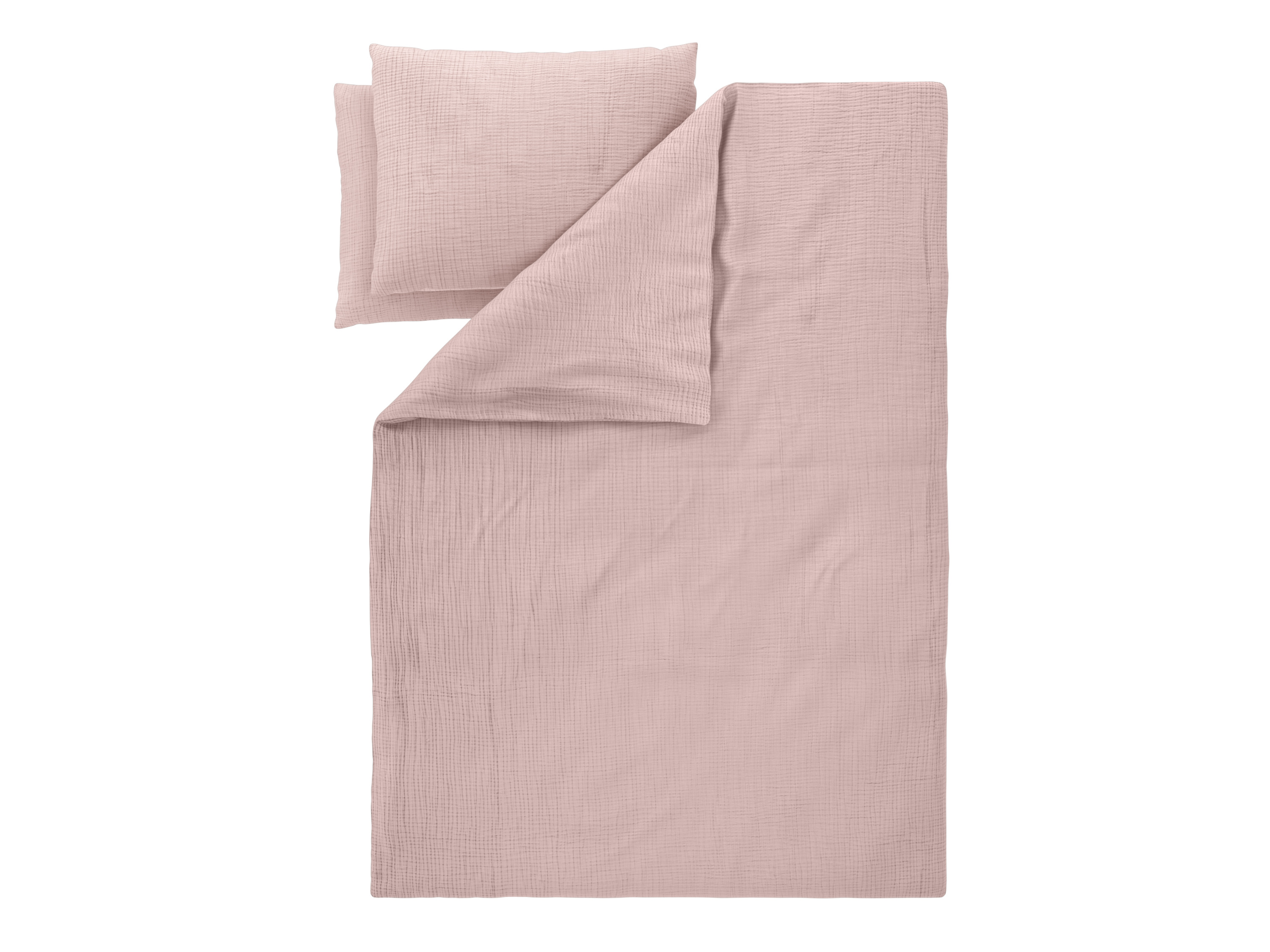 LIVARNO® Mušelínová posteľná bielizeň Premium, 220 x 240 cm (bledoružová)