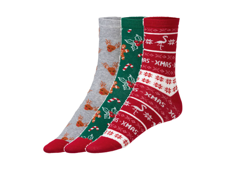 Prejsť na zobrazenie na celú obrazovku: esmara® Dámske vianočné ponožky, 3 páry – obrázok 1