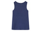 Tmavomodrý tanktop bez rukávov.