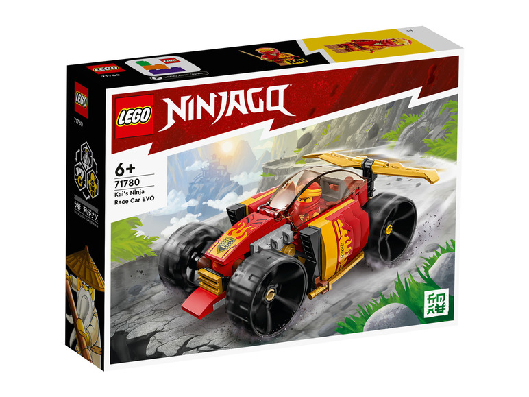 LEGO Ninjago set s Kaihovem pretekárskym autom.