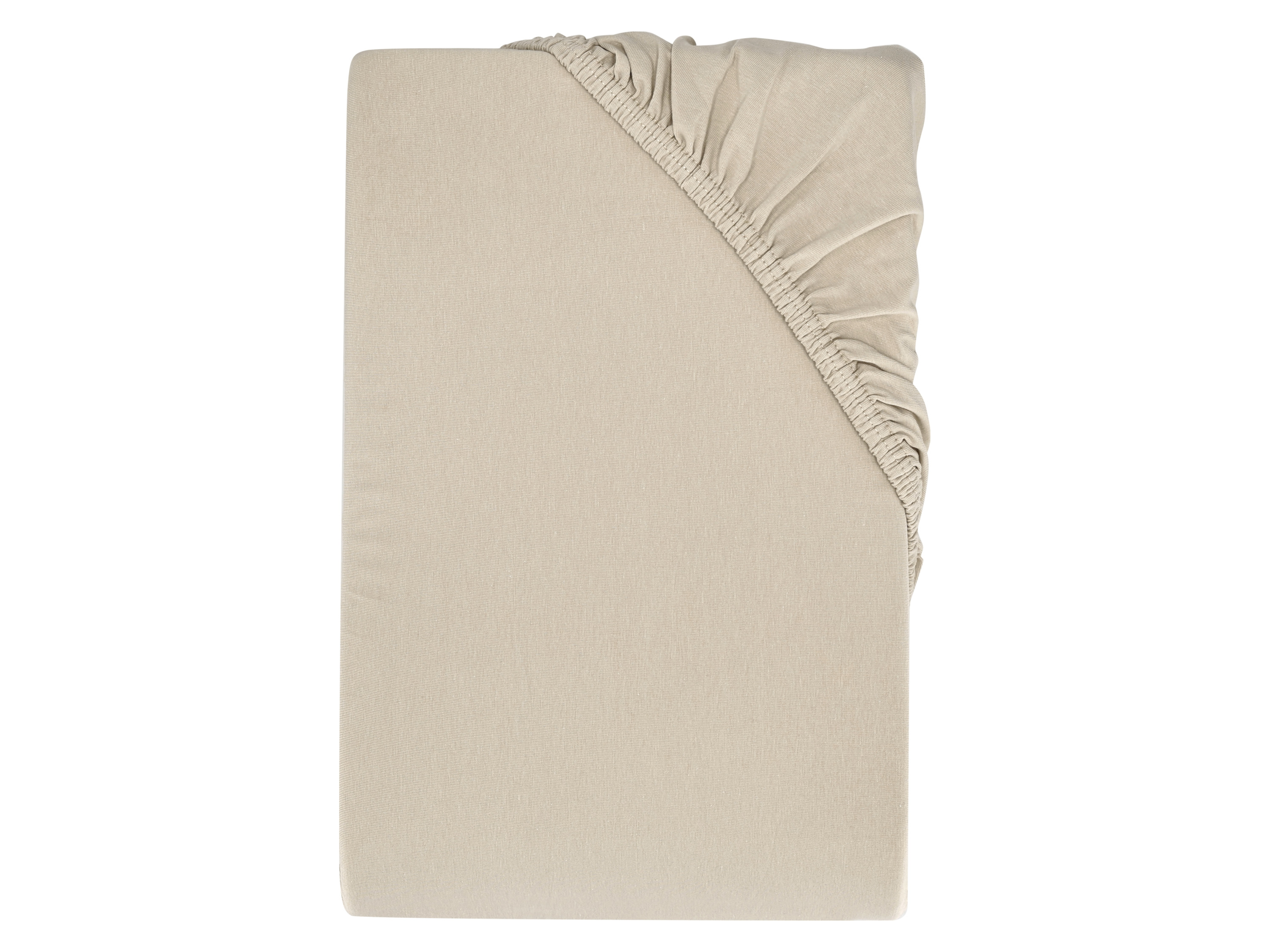LIVARNO home Bi-elastická napínacia plachta na boxspringovú posteľ, 90 – 100 x 200 cm (béžová)