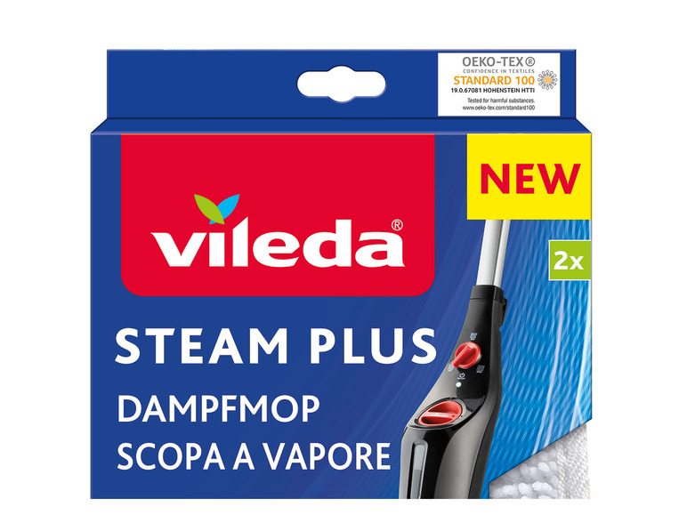 Parný mop Vileda Steam Plus s 2 handričkami