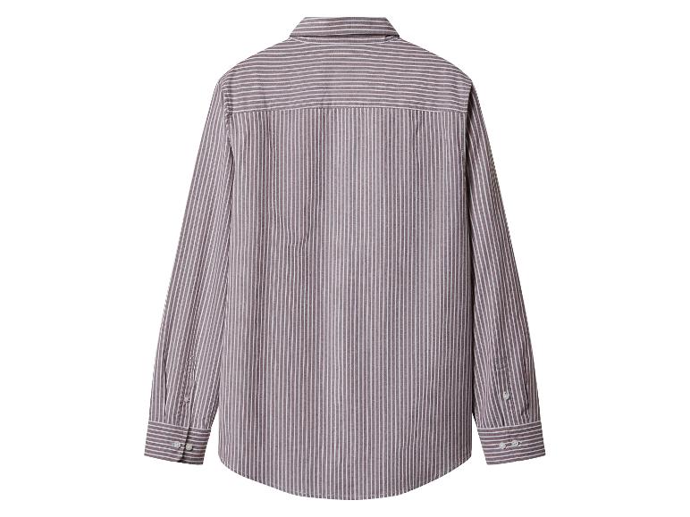 esmara Men Pánska košeľa (bordová/biela, M(39/40))