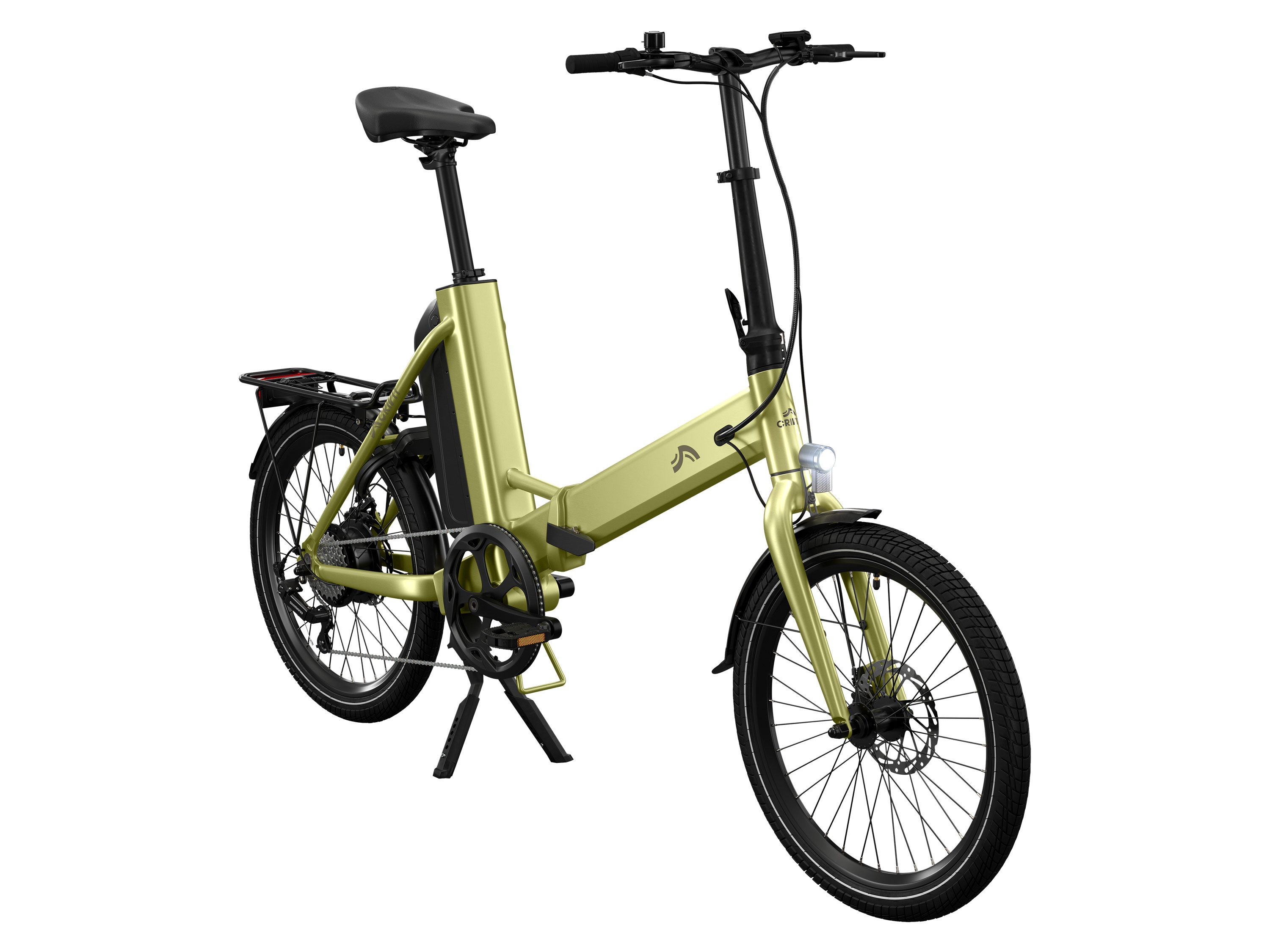CRIVIT Skladací elektrobicykel 530 Wh (zelená)