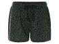 Zelené šortky s leopardím vzorom.