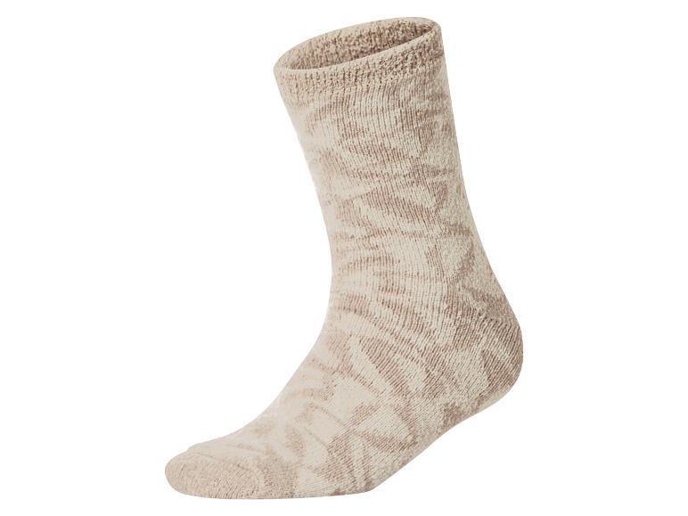 esmara® Dámske huňaté ponožky, 2 páry (béžová, 35/38)
