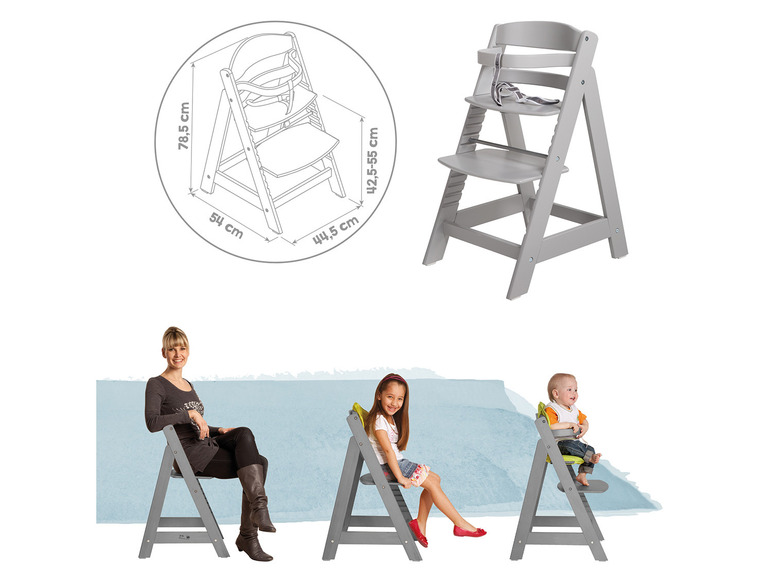 Prejsť na zobrazenie na celú obrazovku: roba Detská drevená vysoká jedálenská stolička Sit Up – obrázok 9