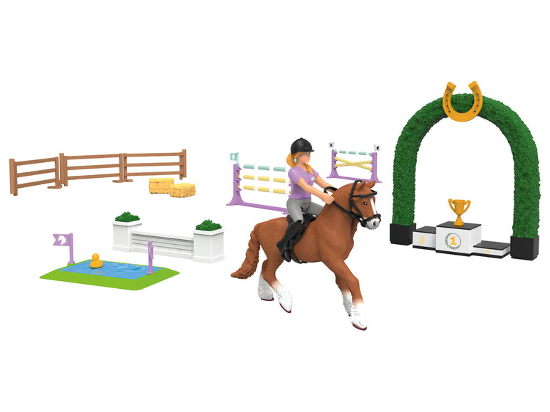 Prejsť na zobrazenie na celú obrazovku: Playtive Trhový stánok sedliacky dvor/Turnaj jazdeckých koní – obrázok 2