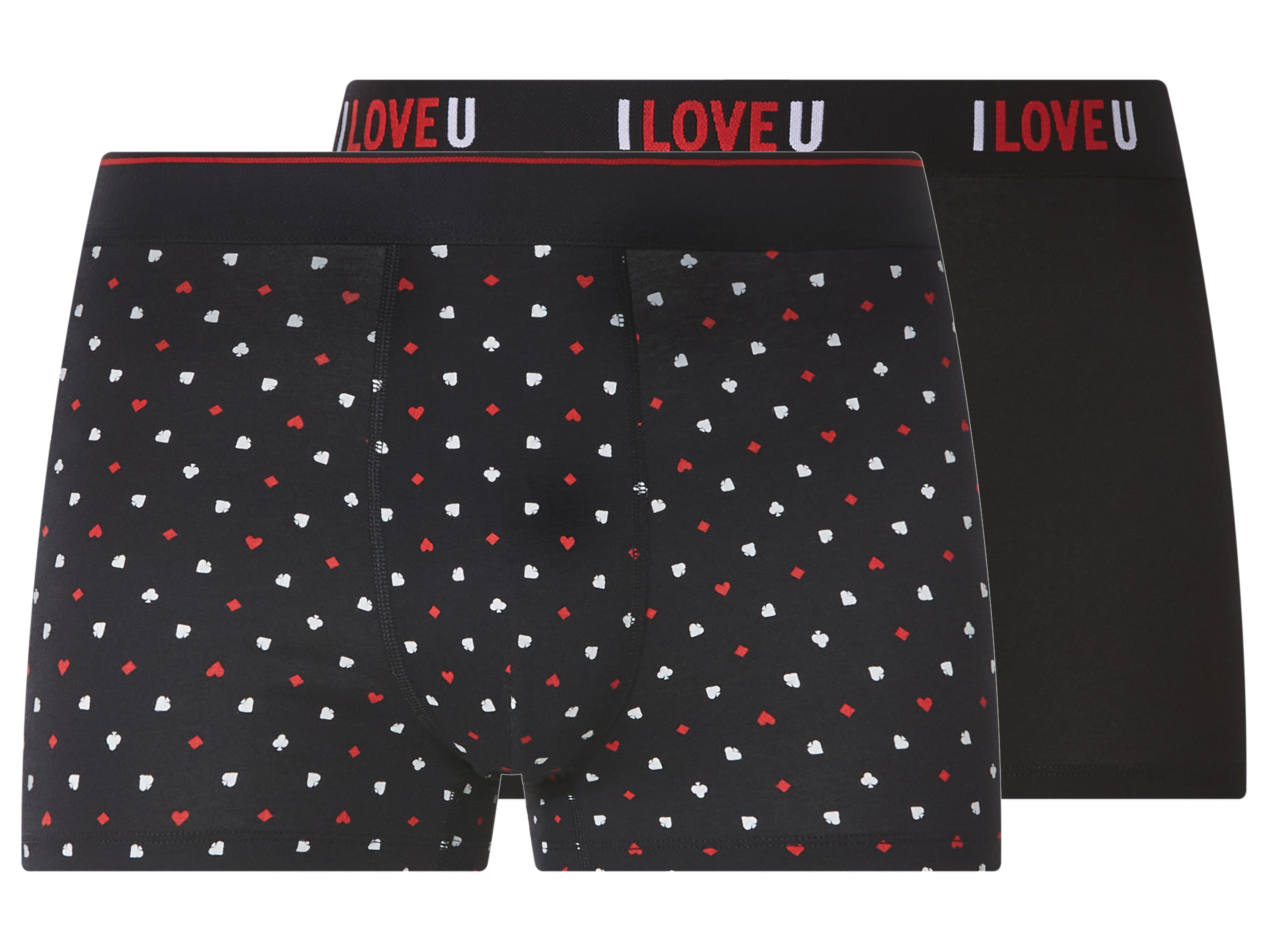 esmara Men Pánske valentínske boxerky, 2 kusy (bodky/čierna, XL)