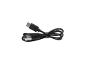 Čierny nabíjací kábel USB-C na USB-A, zvinutý