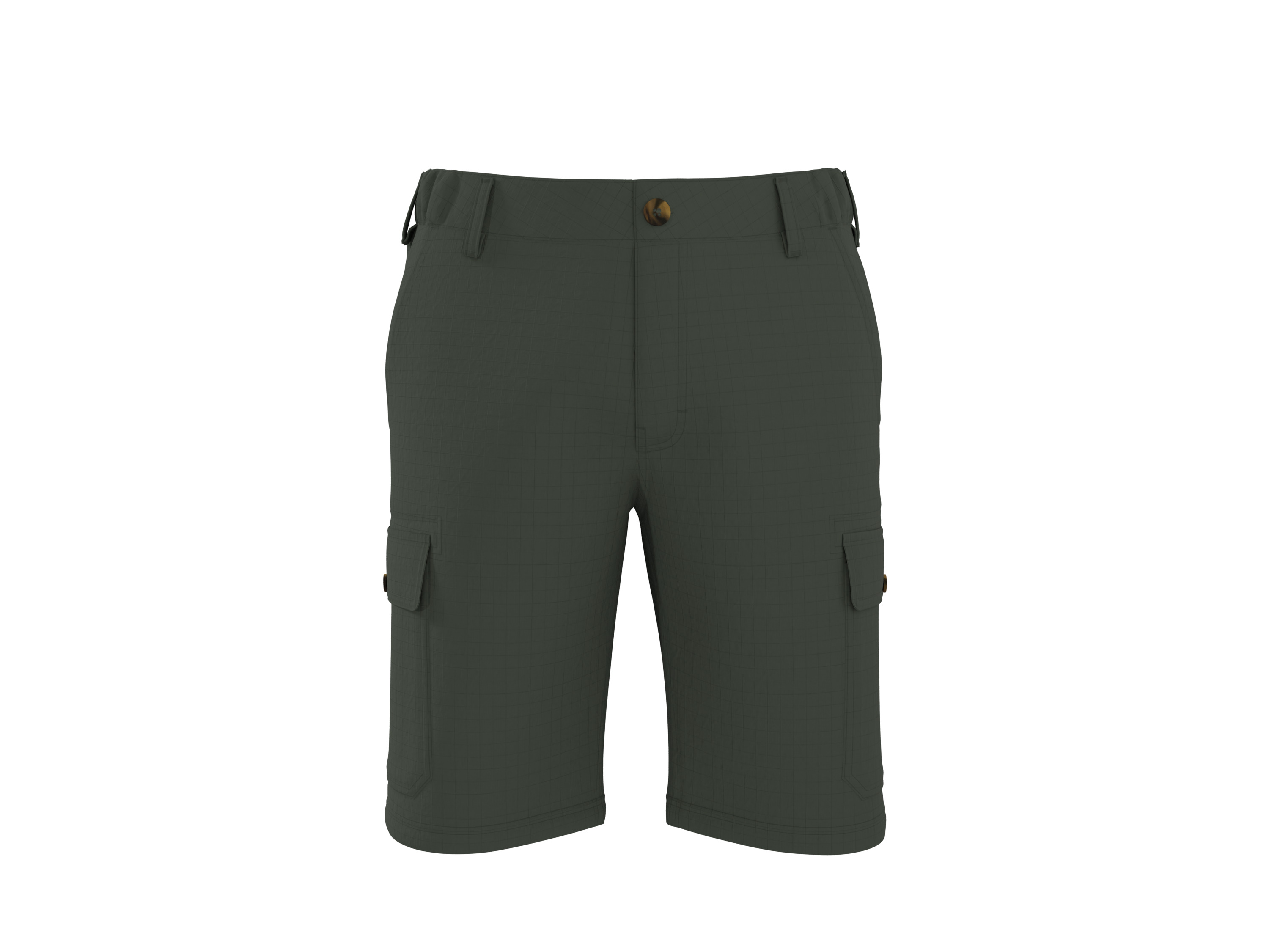 ESMARA MEN Pánske cargo bermudy (zelená, XL (56/58))
