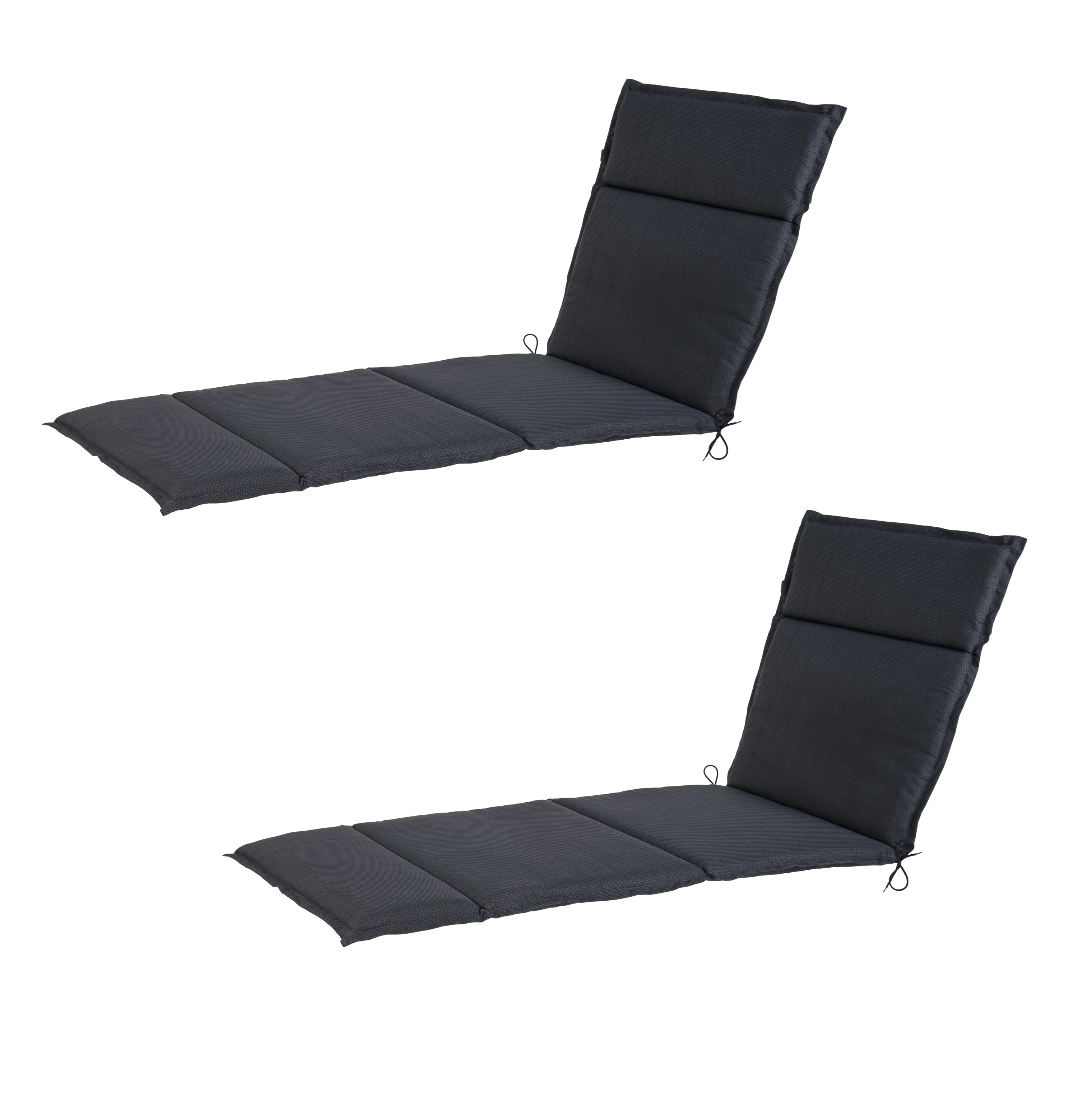 LIVARNO® Podložka na ležadlo Houston, antracitová, 2 kusy