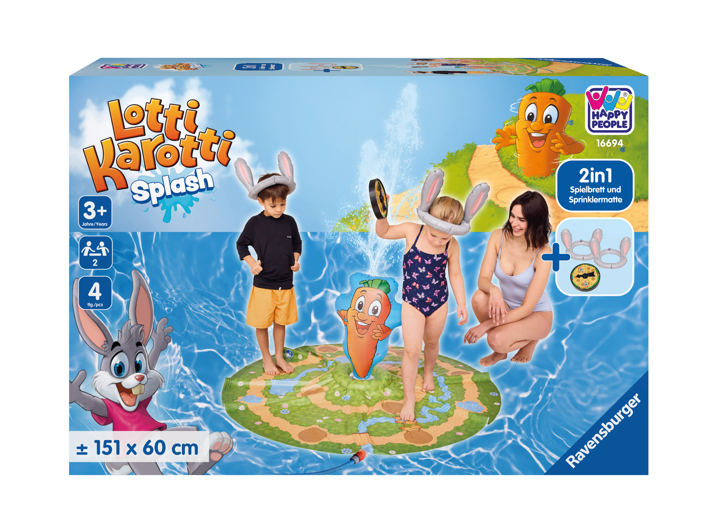 Happy People Ravensburger Fun Bath Games (osviežujúce preteky králikov)