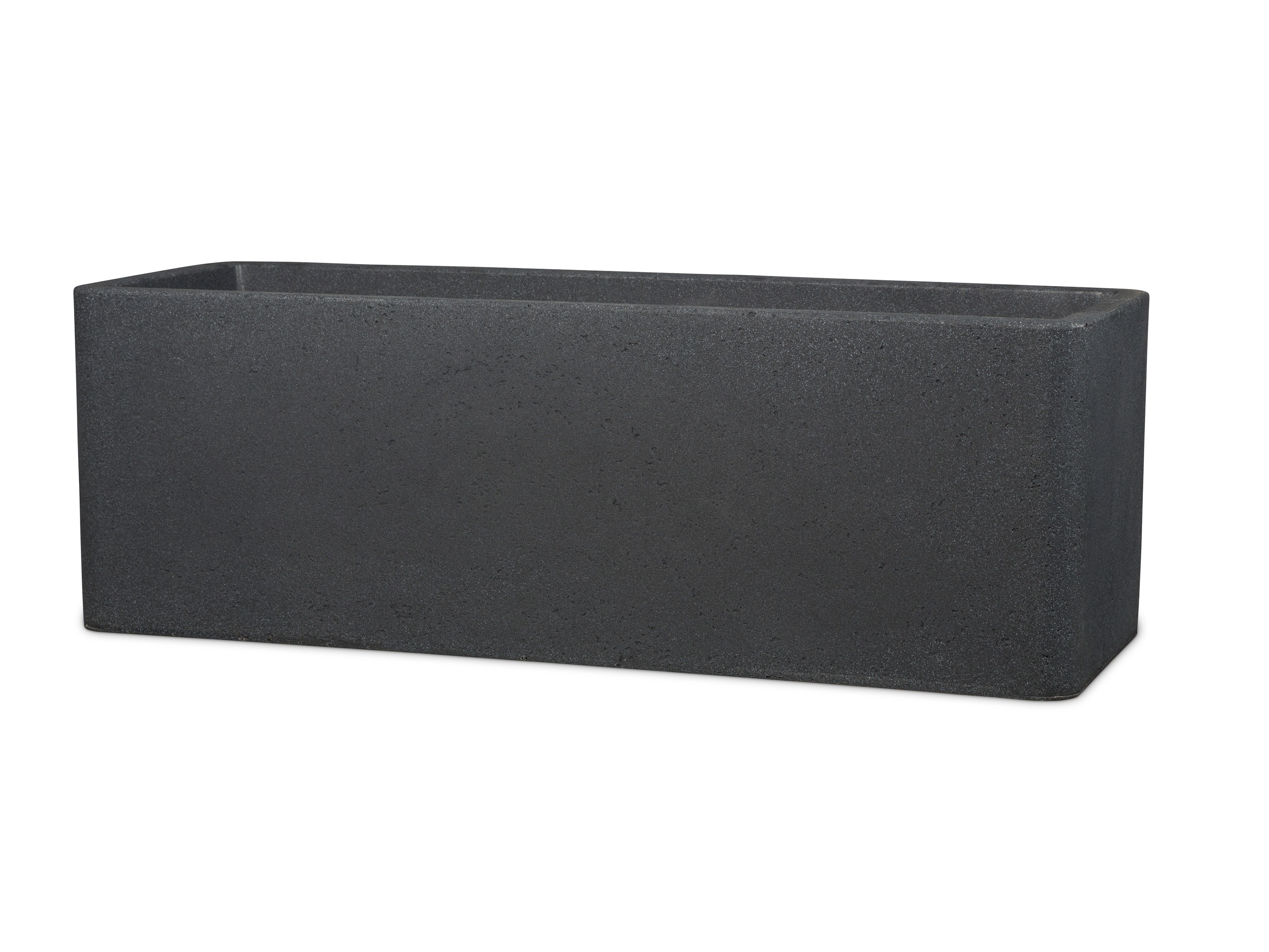Scheurich Dlhý kvetináč Cube Box (žula/čierna, 80 cm)