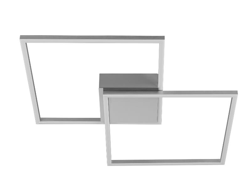 Moderné stropné svietidlo s geometrickým dizajnom.