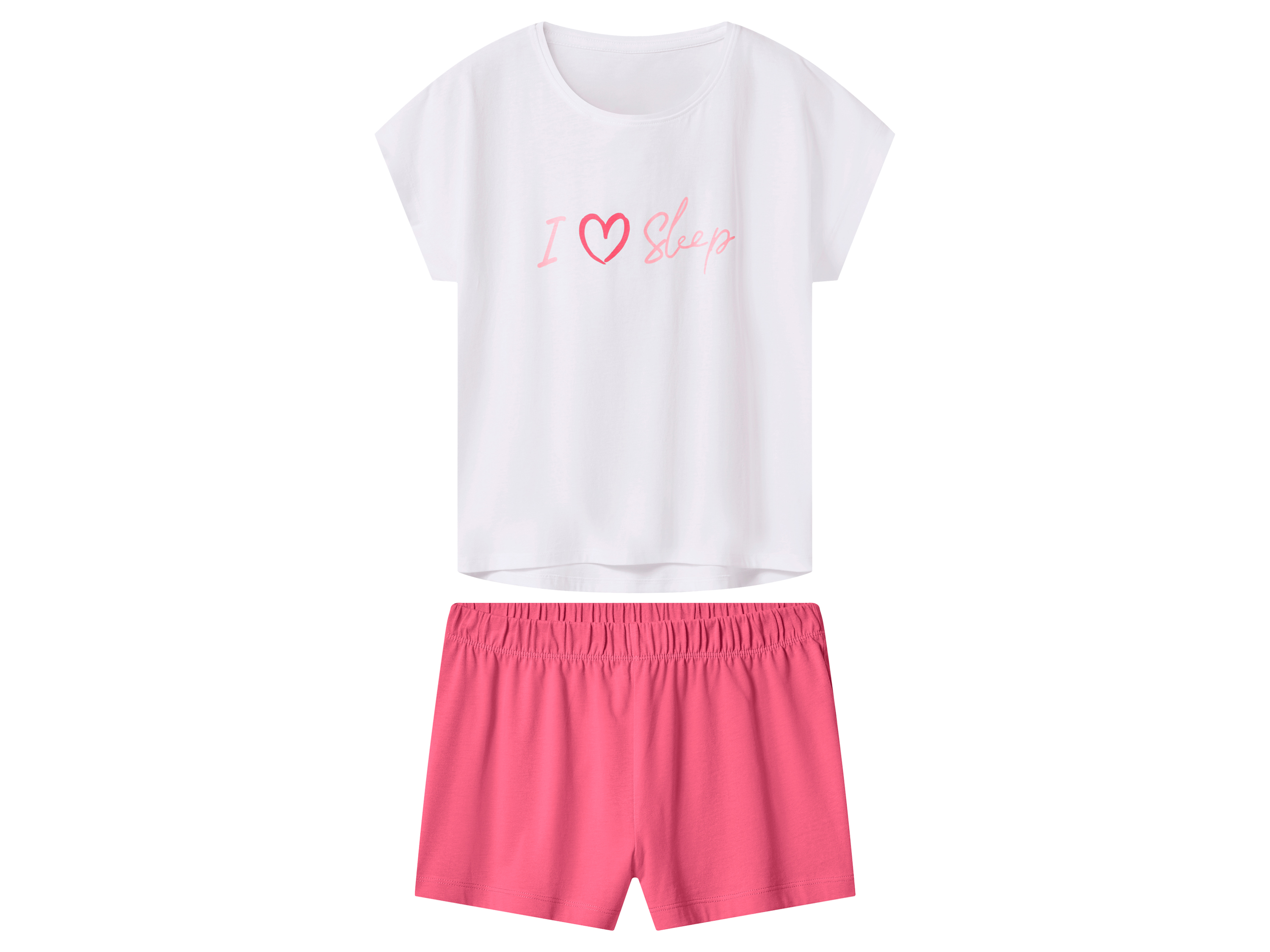 E-shop Esmara Kids Dievčenské krátke pyžamo (biela, 134/140)