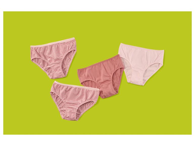 lupilu® Dievčenské nohavičky, 4 kusy (bledoružová, 122/128)