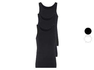 LIVERGY® Pánska tielko z jemnej rebroviny, 3 kusy