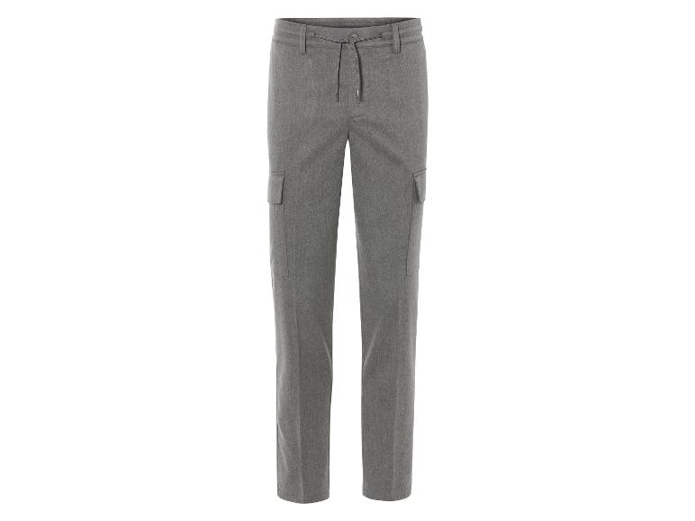 Livergy® Pánske flanelové cargo nohavice (S (44/46), sivá)