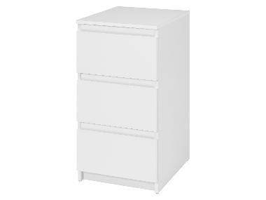 LIVARNO® Komoda Genf s 3 zásuvkami, úzka, biela