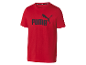 Pánske červené tričko Puma s čiernym logom.