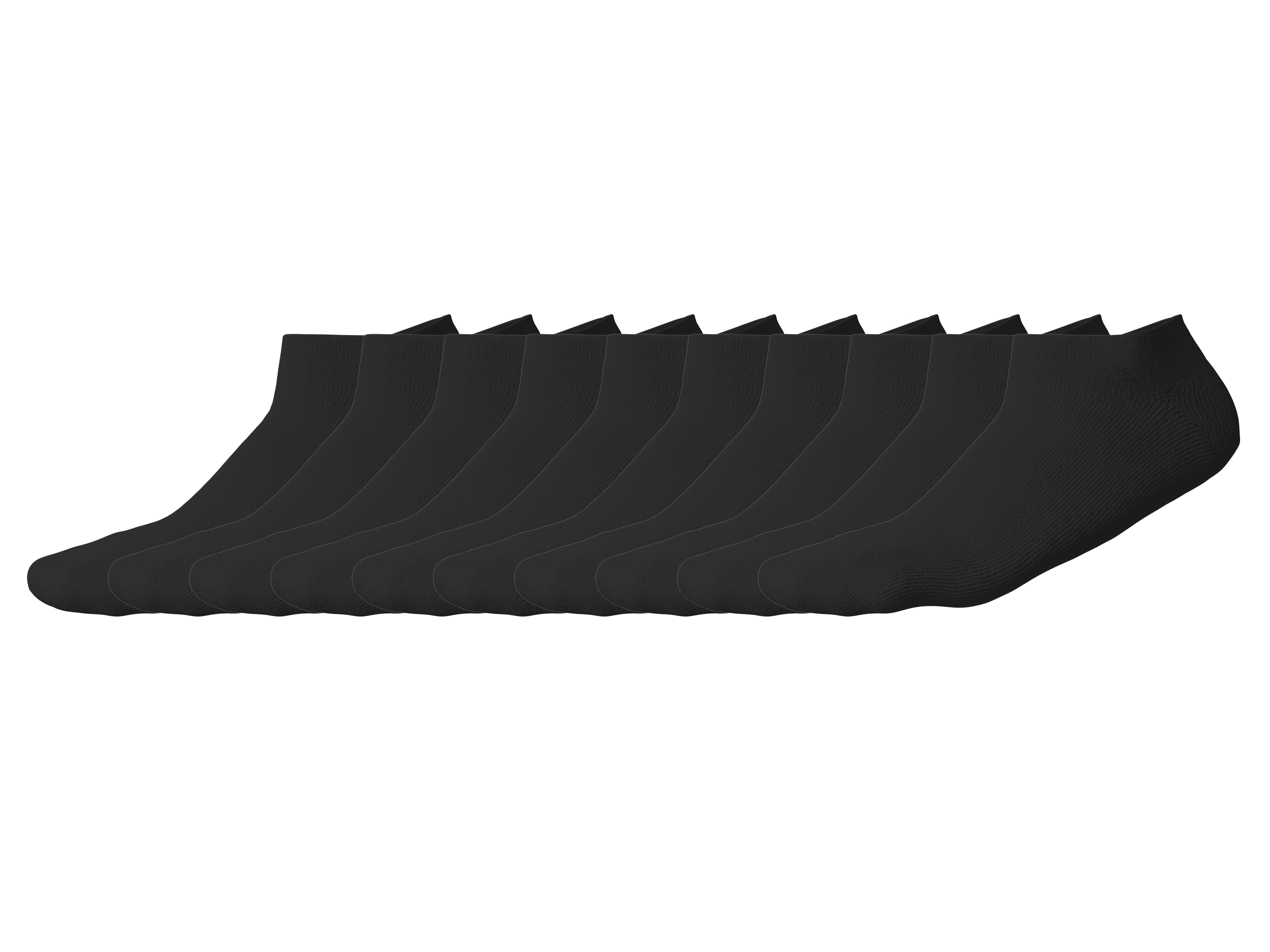 ESMARA® Dámske/Pánske členkové ponožky, 10 párov (čierna, 43/46)