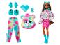 Bábika Barbie Care Bears s oblečením, doplnkami a plyšovým medvedíkom.