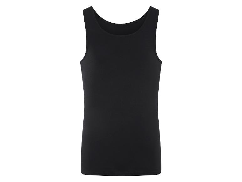 Livergy® Pánske tielko z jemnej rebroviny (čierna, 6/L)